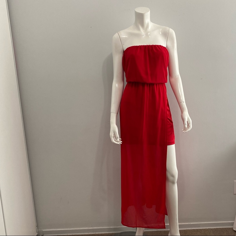 Bright Red New Look Dress Size L (L)